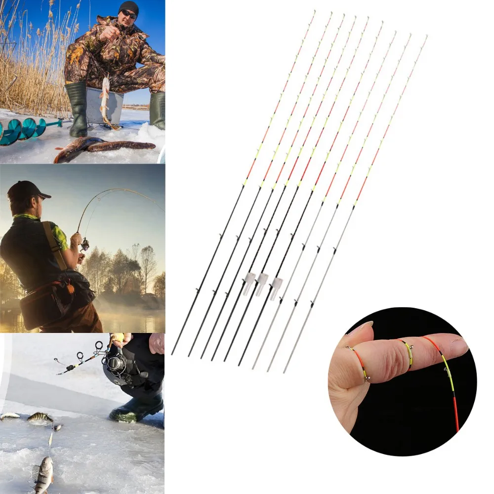 55cm Half/Full Titanium Raft Stick Tip Night Fishing Pole Refit Tip Replacement Outdoor Fishing Tackles Accessories