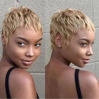 gnimegil synthetic short afro wigs for black women cute pixie cut wig short hairstyles blonde wig with bangs cheap wigs sale