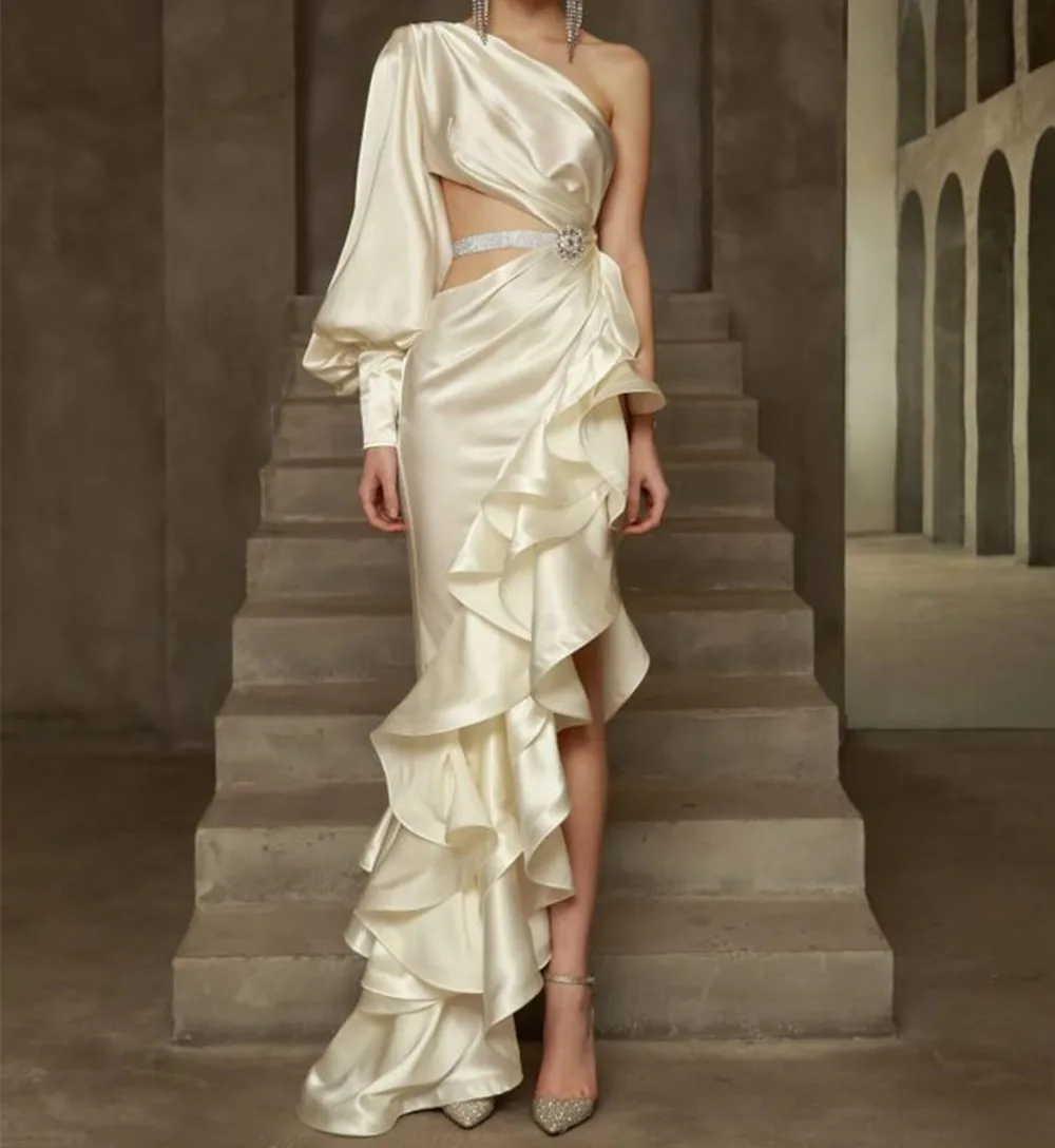 

2022 элегантное платье-Русалка для выпускного вечера милое Ярусное вечернее платье сексуальные с открытой спиной простые Формальные специал...