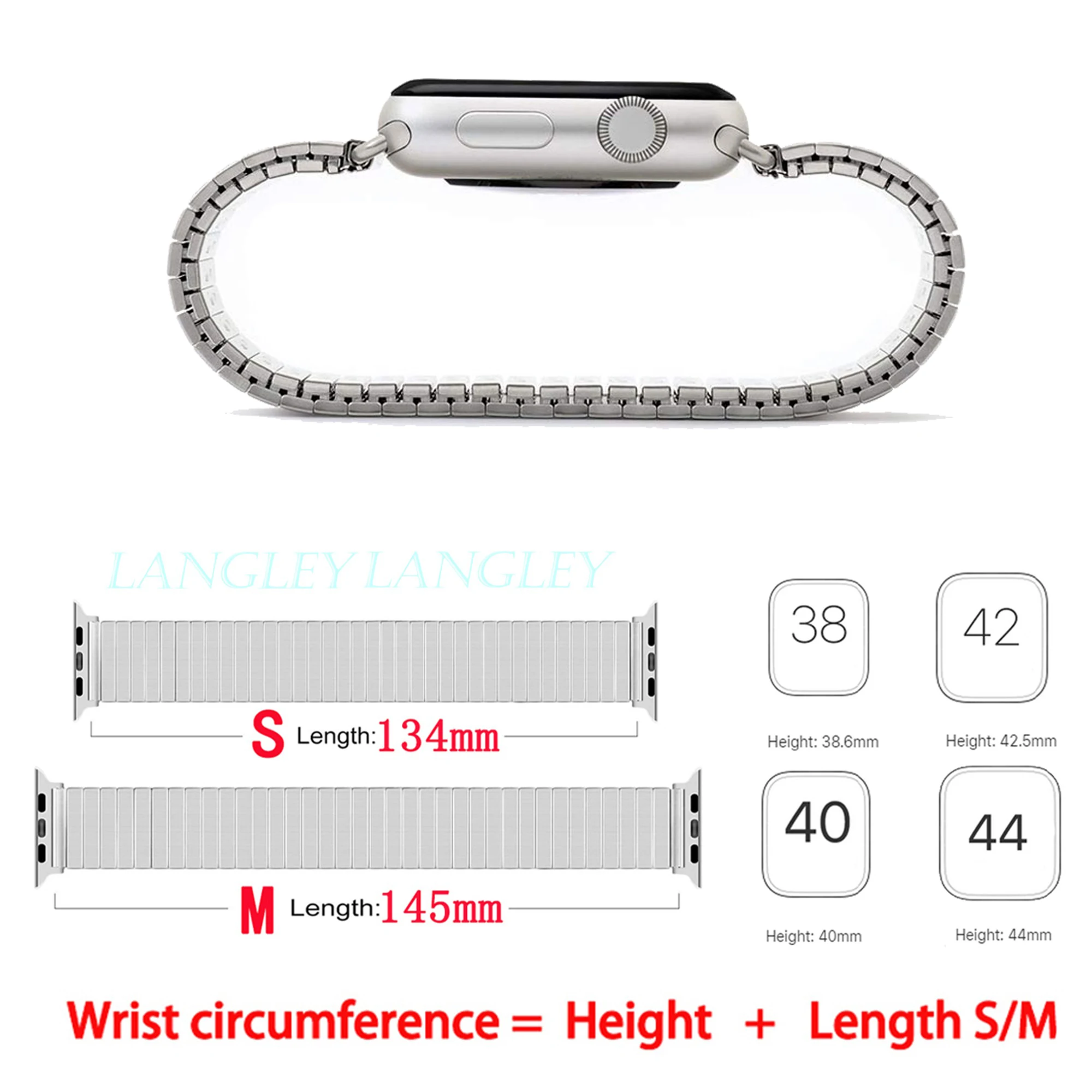 Elastic Watch Strap for Apple Watch Ultra Series 8 7 Se 6 5 4 Stainless Steel Bracelet for IWatch Band 40/44/41/45/49mm Leopard images - 6