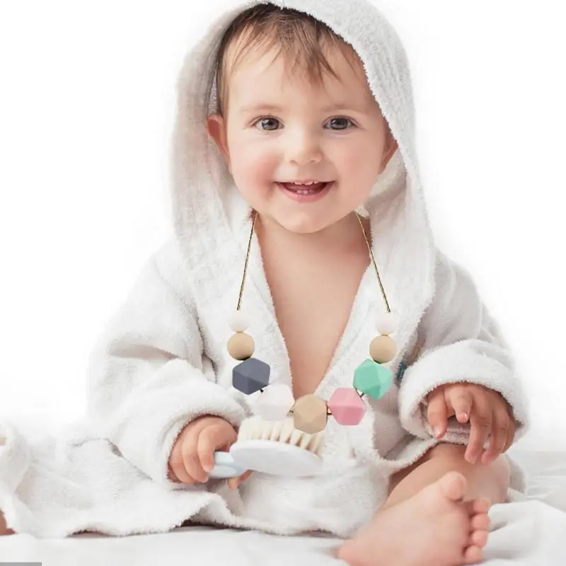 

Ожерелье с силиконовыми бусинами для детей, ожерелье для кормления зубов для детей, ожерелье для мам, силиконовые прорезыватели, игрушки дл...