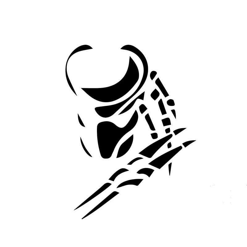 

Хищник, виниловая наклейка с рисунком инопланетянина, используемая для украшения автомобилей, лобовых стекол, бамперов и т. д., настраиваемая 15 см x 12 см.