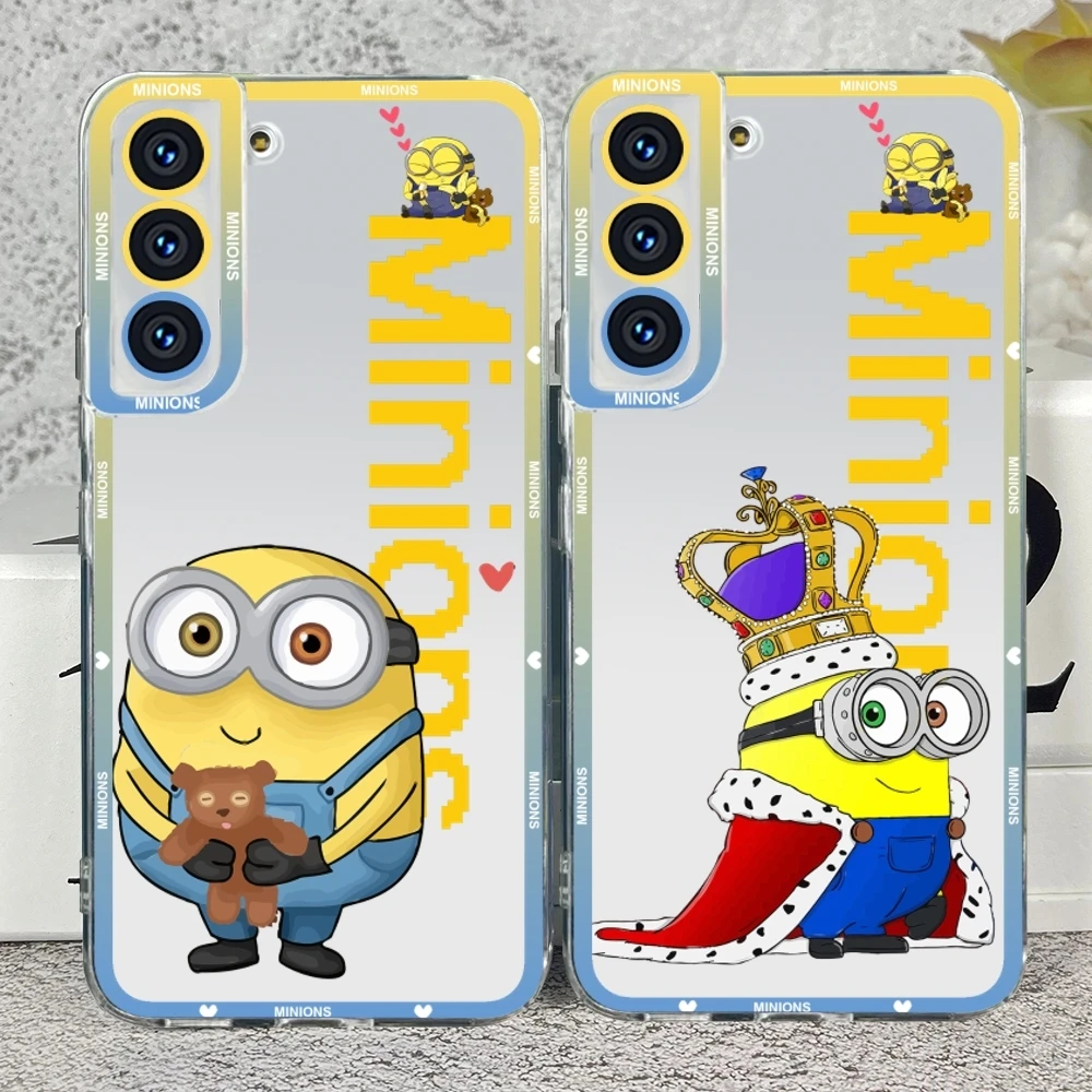 Прозрачный чехол для телефона MinionsES Samsung S23 S20 S21 S22 A11 A13 A22 A31 A32 A51 A52 Plus Ultra Angel Eyes Soft