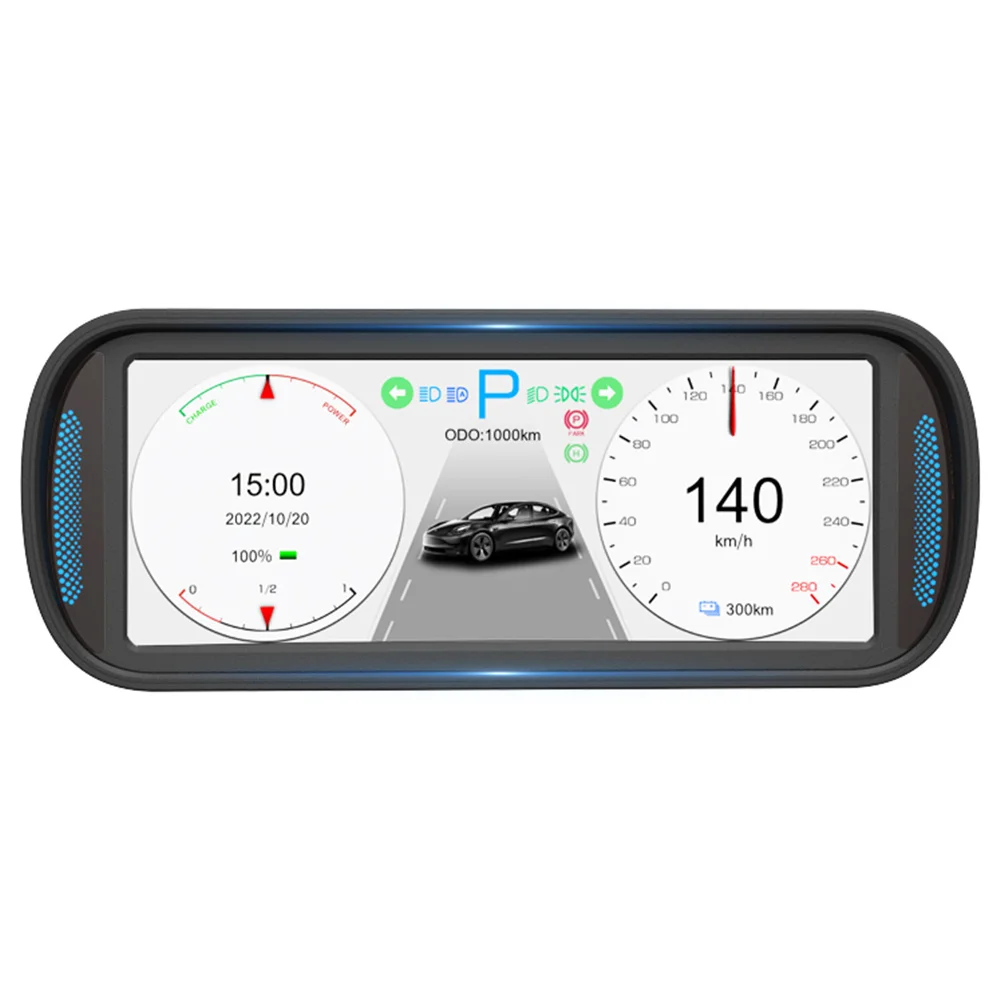

Дисплей на лобовое стекло HUD для Tesla Aaccessories Model 3 Y, цифровой приборной панели, автомобильный детектор скорости для Tesla, запчасти HUD