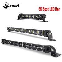 nlpearl 7 13 20 inch led light bar off road 12v 24v spotlight led bar for 4x4 atv suv lada truck boat car barra led headlights