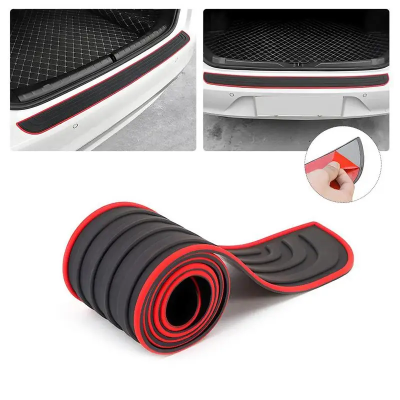 

Car Door Sill Protector Car Stickers Anti Scratch Door Sill Protector Rubber Strip Carbon Fiber Car Threshold Protection Bumper