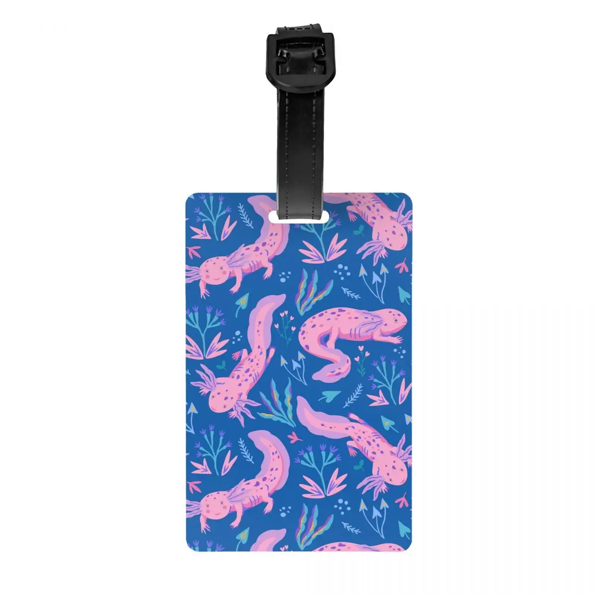 Пользовательские милые саламандры с животными аксолотлей багажная бирка для