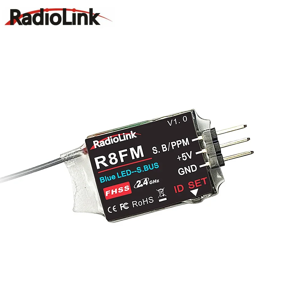 

Радиоуправляемый приемник Radiolink 2,4 ГГц R8FM 8CH супер мини поддержка сигнала SBUS PPM для передатчика T8FB/T8S