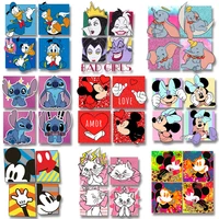 disney famous character mickey and minnie donald duck dumbo cute picture ironing stickers transfer on the jumpers