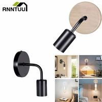 nordic retro e27 wall lamp apply to bedroom bedside lamp simple living room corridor aisle lamp creative background wall lamp