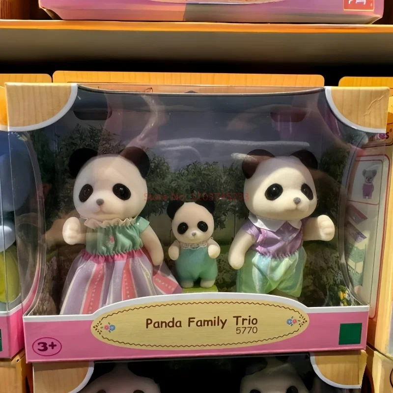 Hot Out Of Print Семья из трех лесных семей Панда Шоколадный кролик Красочная фигурка