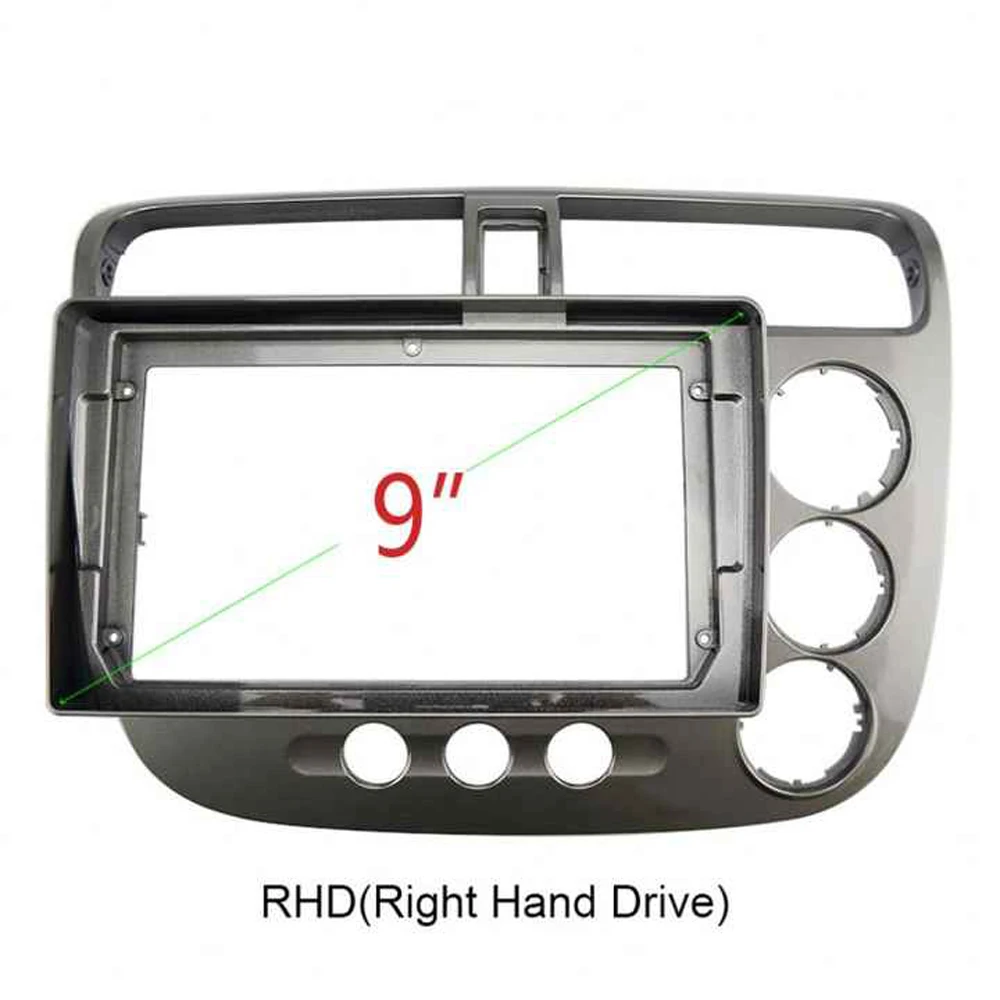 WQLSK 9-дюймовый 2 Din Android MP5 Fascia Автомобильный DVD-рамка Аудио Монтаж адаптера Комплекты отделки приборной панели для Honda CIVIC 2000-2006