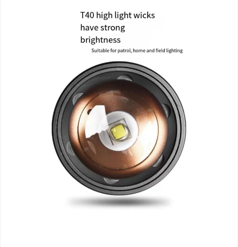 Светодиодный фонарик с внешним аккумулятором