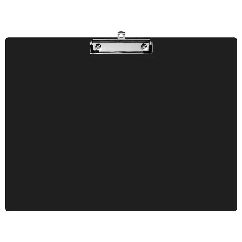 

STOBOK A3 Horizontal Clipboard Drawing Paper Clip Pad Thick Plastic Writing Pad Office File Folder Clip (Black)