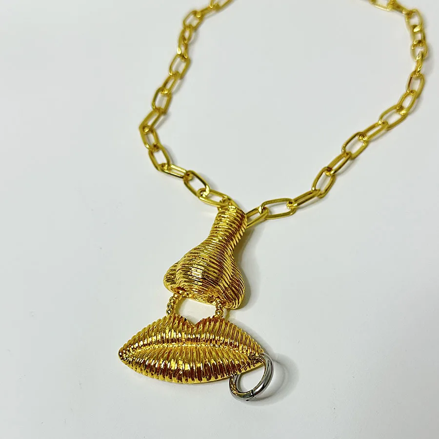 Уникальные персонализированные трехмерные серьги в полоску для лица с большими