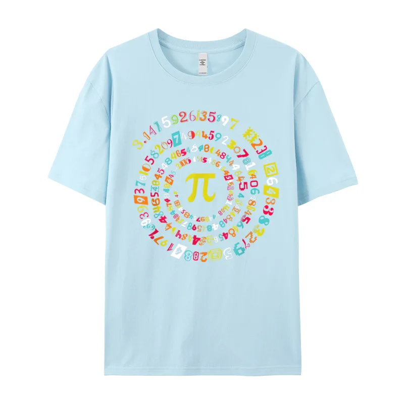 Funny Pi Day Shirt Spira T-shirts Classic Short Sleeve Letter Premium Cotton Crewneck Men's Tops &amp Tees T Lovers
