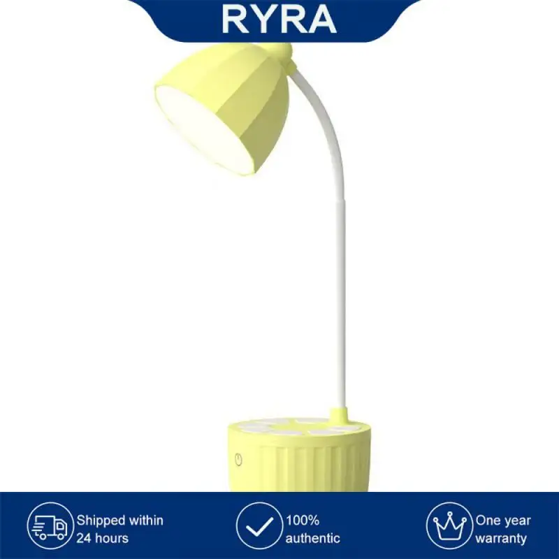 

Светодиодная настольная лампа для студентов, долговечный мультяшный ночник для чтения с куклой, компактный мультяшный светильник