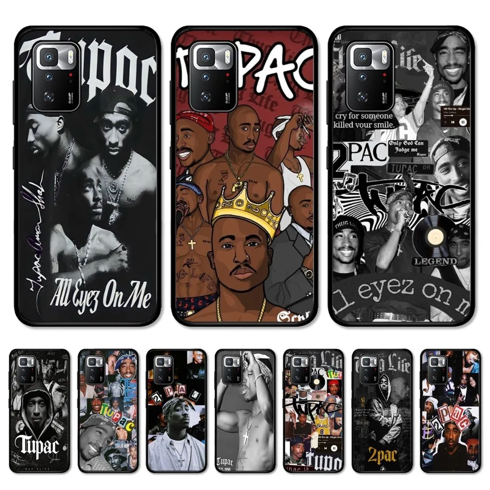 2PAC Tupac Rapper Hip Hop Phone Case For Redmi Note 4 X 5 A 6 7 8 T 9 9S 10 11 11S 11Epro Poco M3 pro