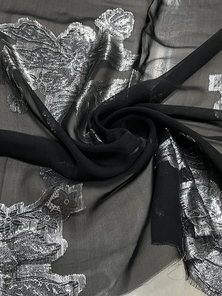 Высококачественное плетеное серебряное модное полупрозрачное Дизайнерское