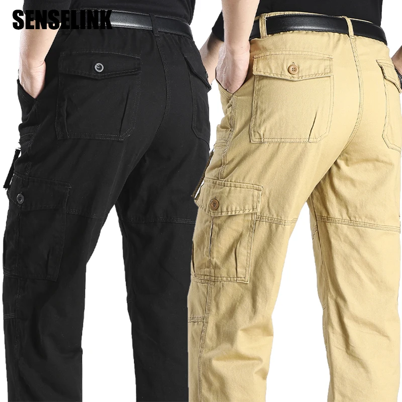 

Men's Cargo Pants New Men Lightweight Military Tactical Joggers Pants Summer Fashions Multi-Pocket Trousers High Quality Pants