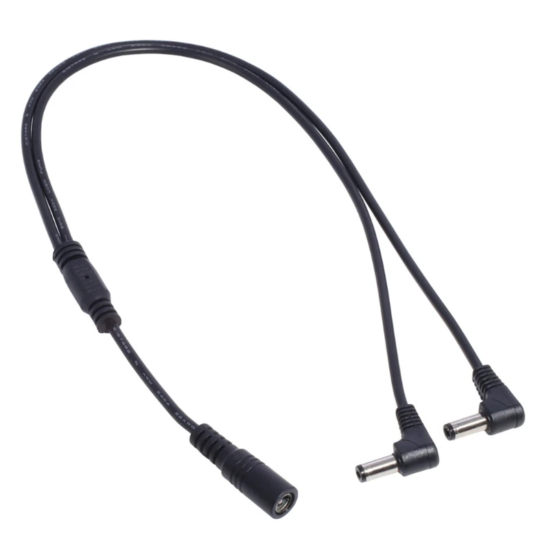 Разветвитель питания с 1 розеткой на 2 угловых штекера 5 мм x 12 В