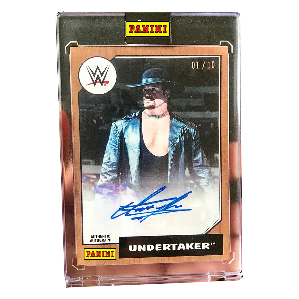 Фото PANINI DIY КАМЕНЬ ЗОЛОТО WWE Фирменная коллекция карточек кирпичи Гробовщик домашний подарок на Рождество для мальчиков на день рождения акриловые украшения №5
