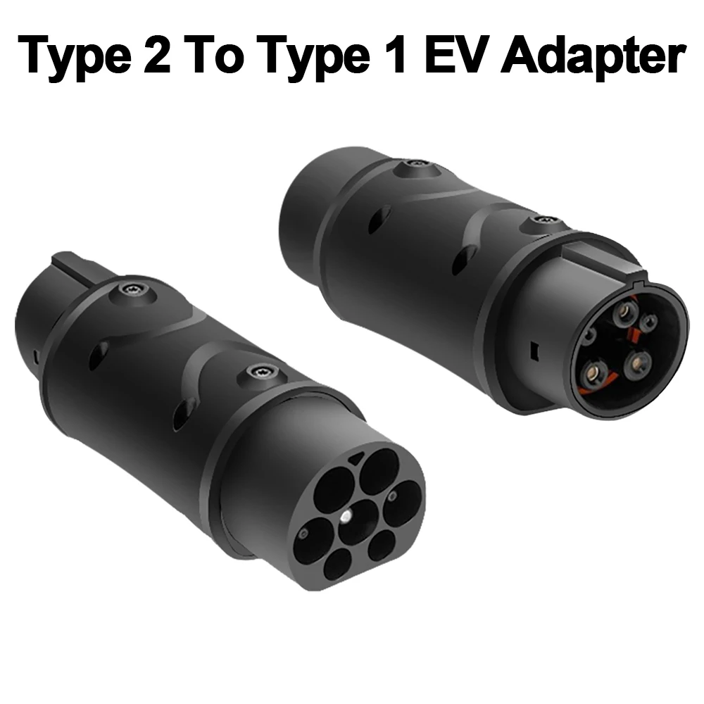 

EV Adapter IEC62196-2 Type 2 to J1772 Type 1 AC Adaptor EVSE 1Phase 32A Charging Convertor Connector Accessory For Electric Car