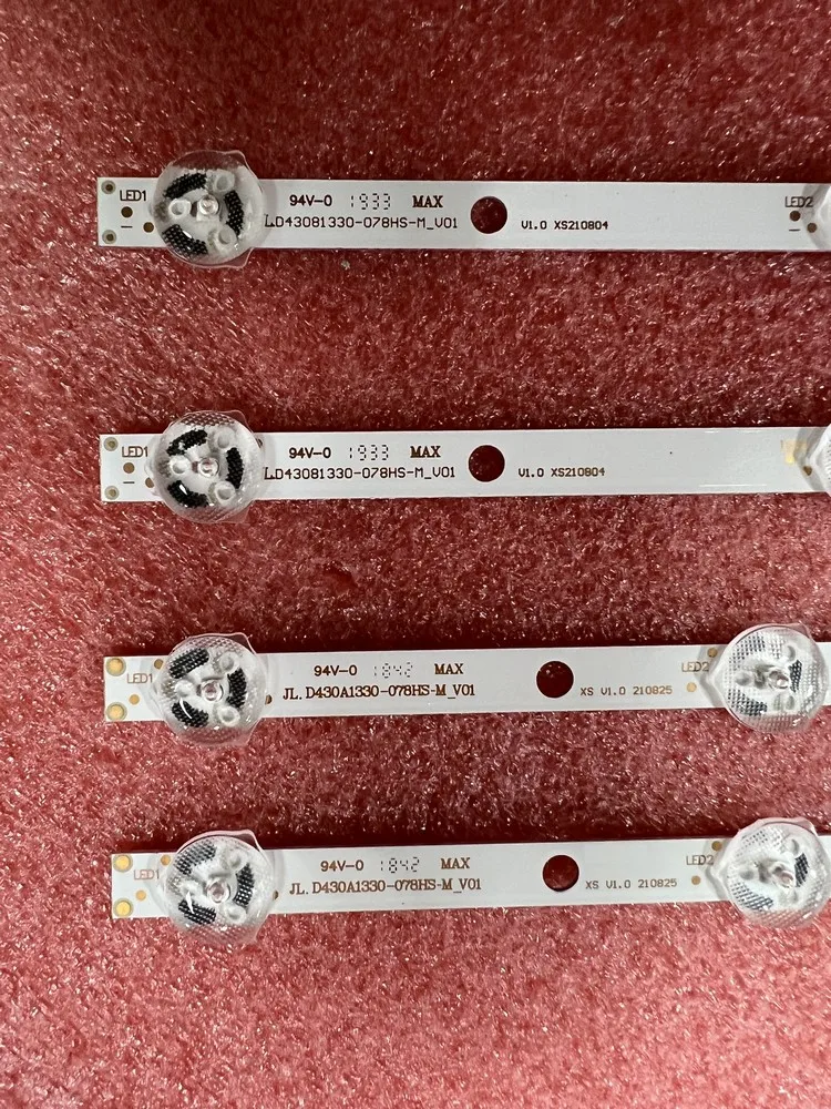 Светодиодная лента (4) для Panasonic TX-43FX550E TX-43FX555E TX-43GS352B TX-43GX551B TX-43GX555E TX-43FS350E TX-43FS352B