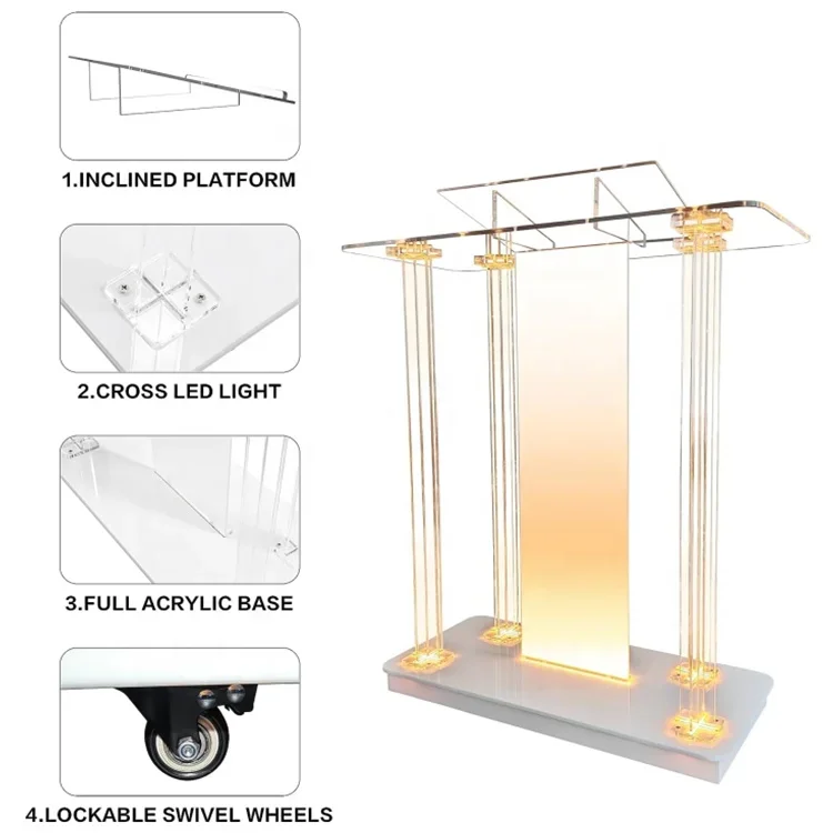 Акриловый подиум с колесами EP-006