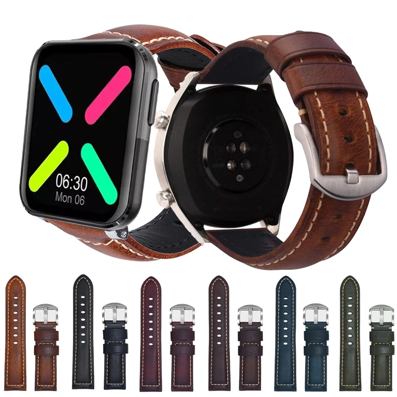 Ремешок из натуральной кожи для KUMI GT6 телячьей мужской и женский ремешок часов