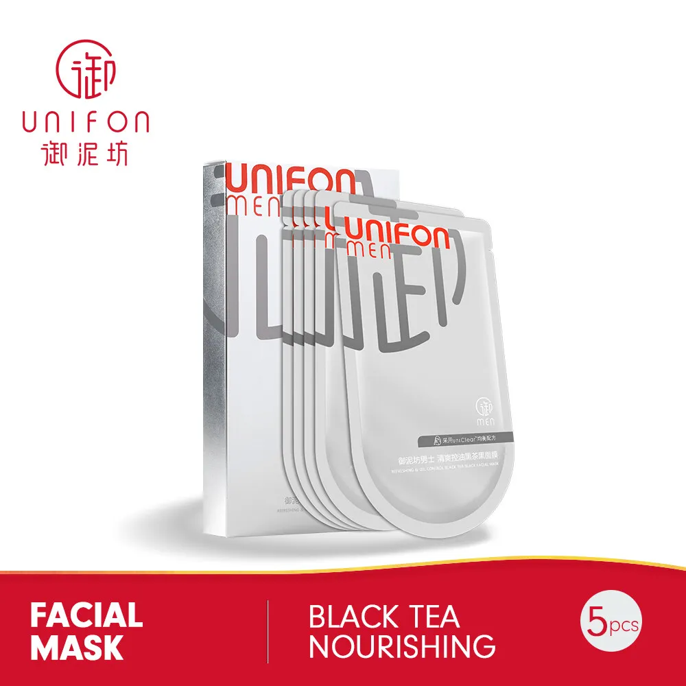 

Маска Unifon Мужская Освежающая для жирной кожи, 5 шт.