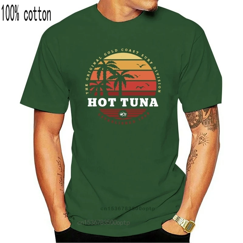 

Hot Tuna - Men'S T-Shirt - Navy - Sunset Harajuku Tops Fashion Classic Tee Shirt
