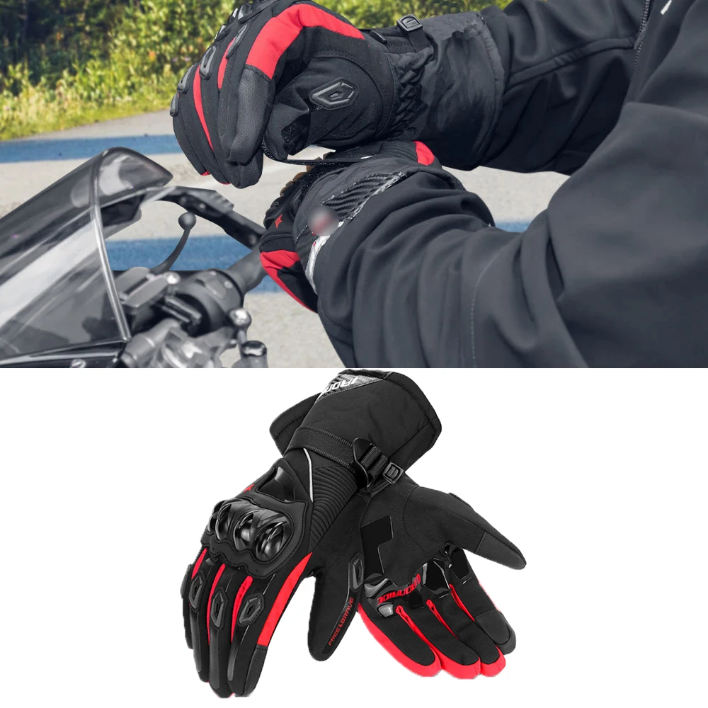 

Winter Motorcycle Gloves Full Finger Warm Touch Screen Waterproof Windproof motocross Motorbiker Gloves Non-slip Riding Gloves
