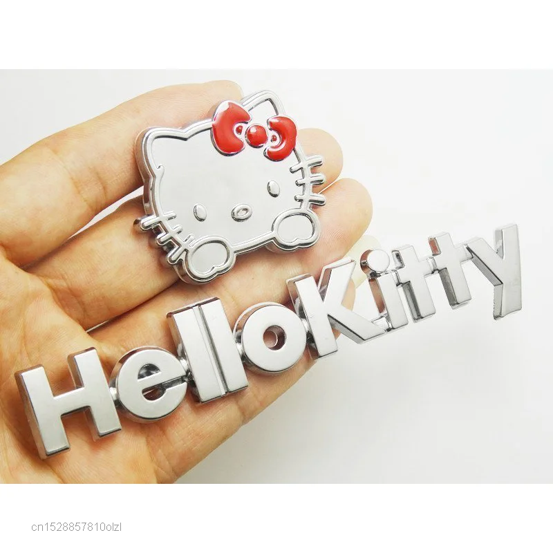 Металлические наклейки на автомобиль Sanrio Hello Kitty 3D