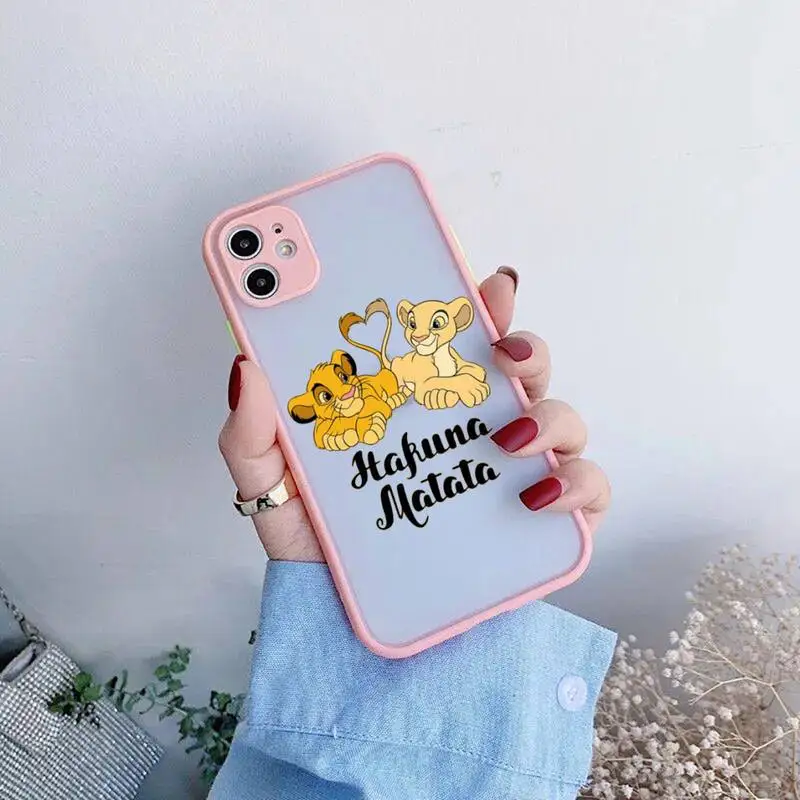 Чехол для телефона Hakuna Matata с симбой Король Лев iphone 13 12 11 Pro Max Mini XS 8 7 Plus X XR