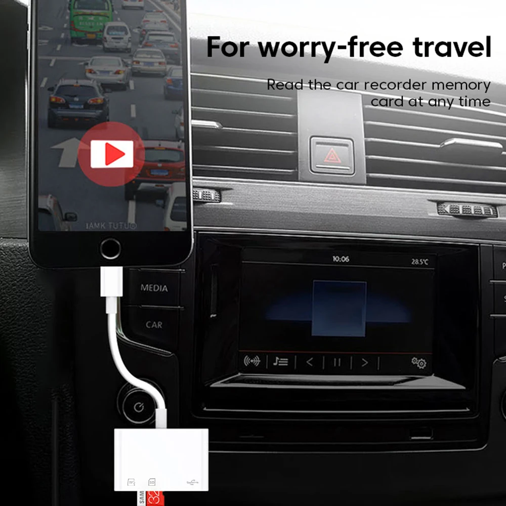 Фото Адаптер для чтения карт памяти 3 в 1 Type C, USB C, устройство для чтения карт памяти SD TF, высокоскоростное устройство для чтения карт памяти для телефона, ПК, ноутбука, аксессуары, конвертер типа C №5