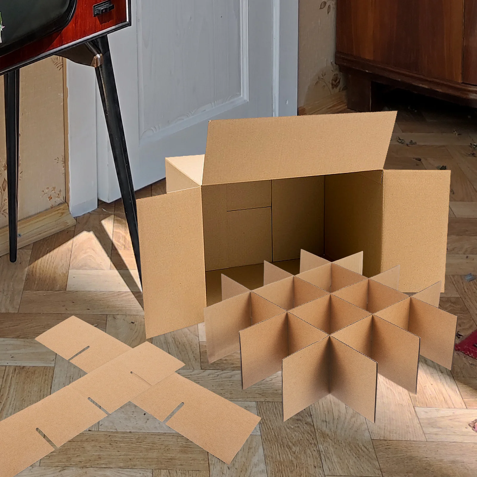 Разделители ящиков Транспортная коробка Картон для коробок Стеклянная