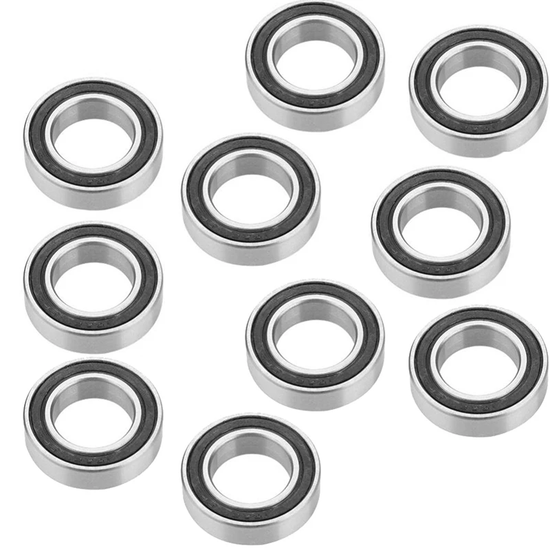 

20Pcs 15267-2RS Rubber Sealed Deep Groove Ball Bearing 15X26x7mm Sealed Radial Ball Ring Bicycle Bottom Hub Bearing
