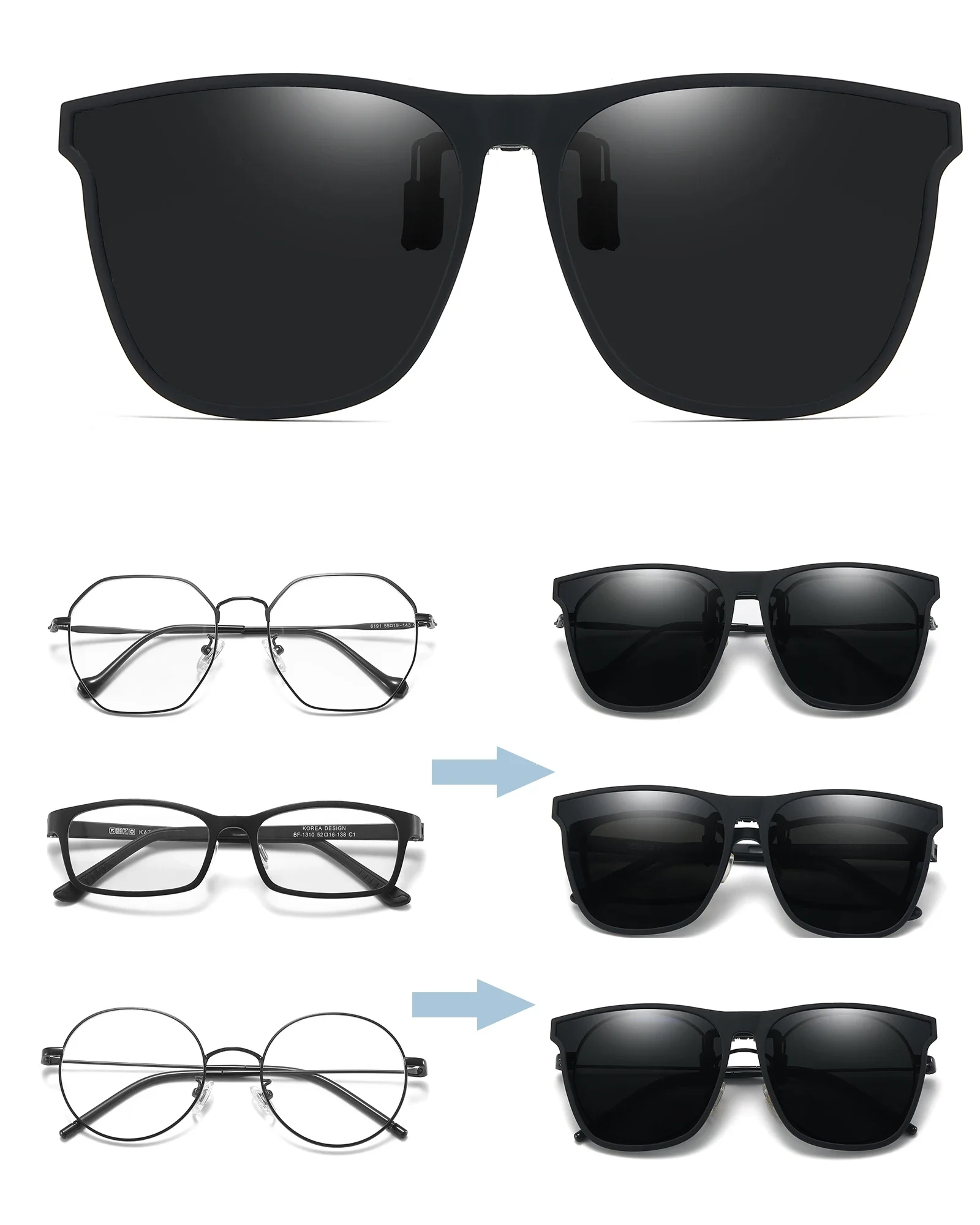 Солнцезащитные очки VEITHDIA поляризационные без оправы с клипсой для рыбалки улицы