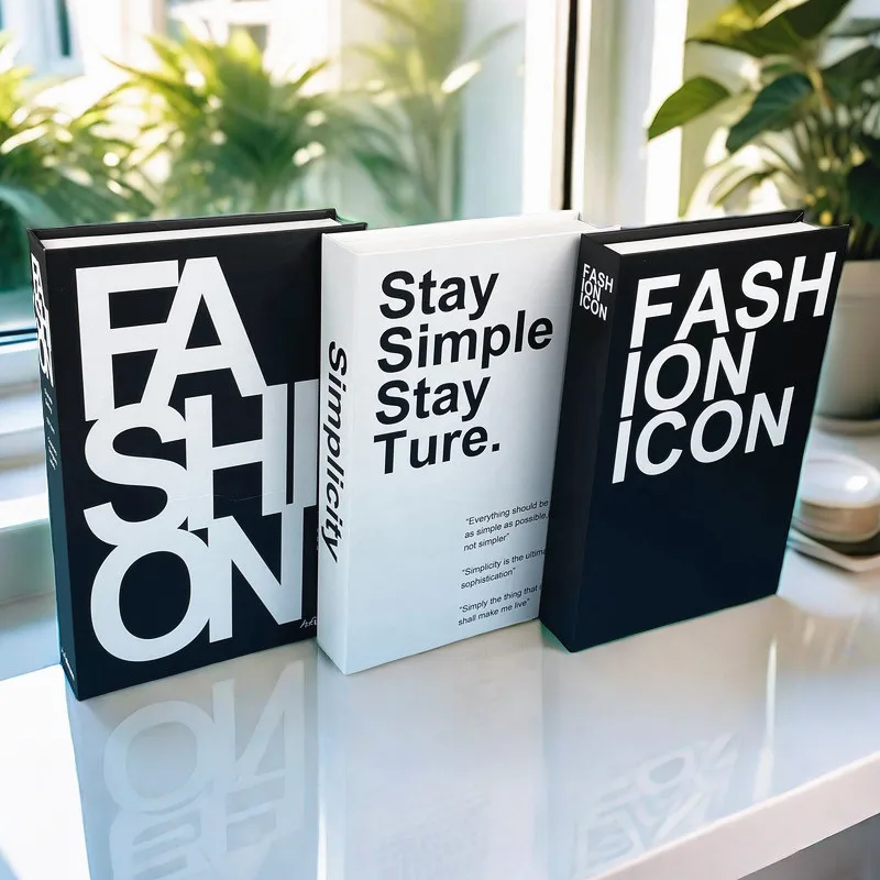 Поддельные книги Bauhaus для украшения Роскошный Домашний Декоративный ящик