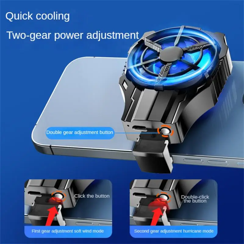 

High Capacity And Endurance Gaming Mini Phone Heat Sink Strong Heat Dissipation Lasting Fan Radiator Faster Heat Dissipation