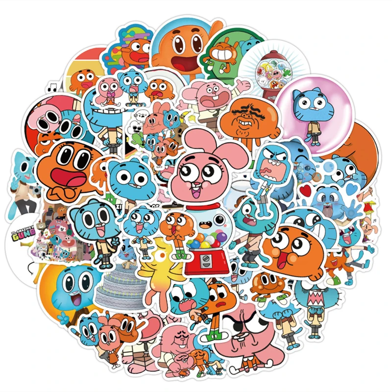 

10/30/50/100 шт. удивительный мир мармеладных наклеек s kurom, аниме стикер для ноутбука, мультяшная Детская фотография