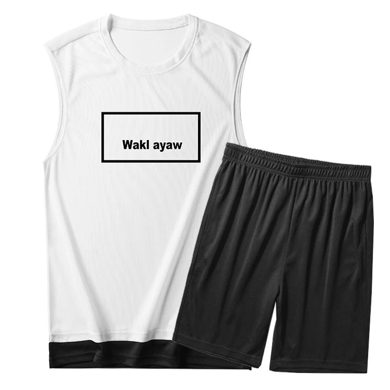 

Men Outfit Set Summer Men's Set Tank Top Vest Suit Undershirt T Shirt Jogging Shorts Casual Men 2 Piece Set Sweat Suits 2022 New