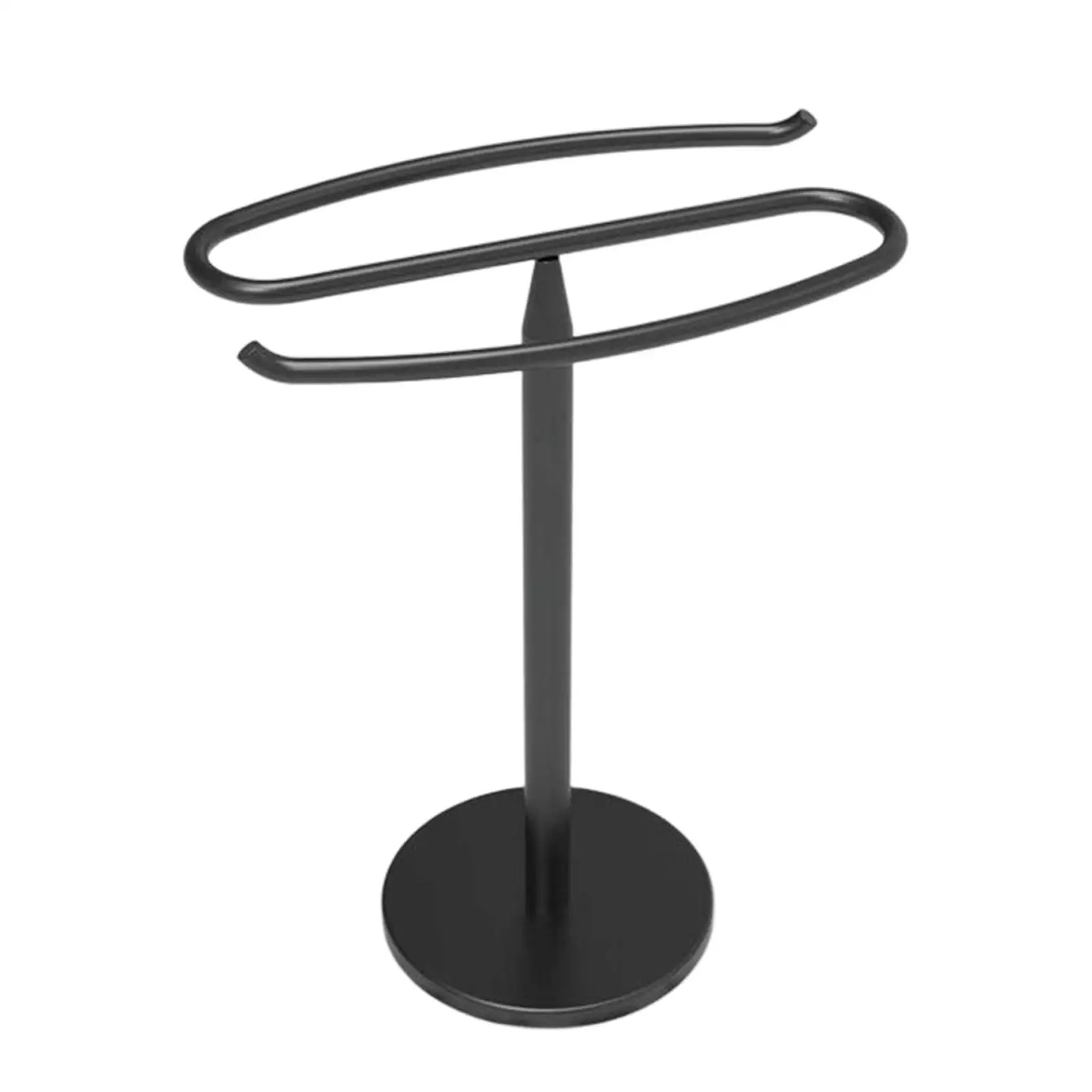 

Simple Bathroom Towel Rack Freestanding Round Base Table Towel Holder for Kitchen Accessories