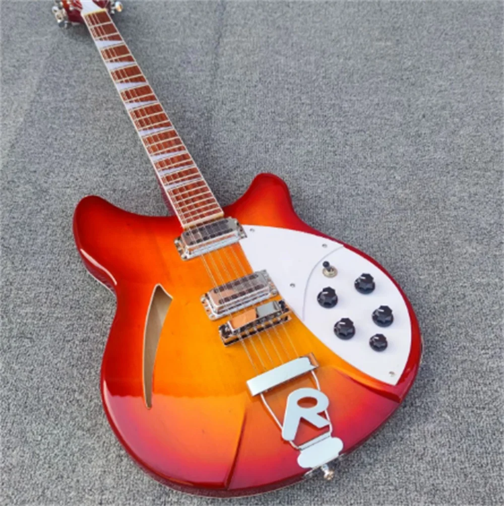 

360 / / 12 strings, maple electric guitar, sunset yellow, factory free customization guitars guitarra
