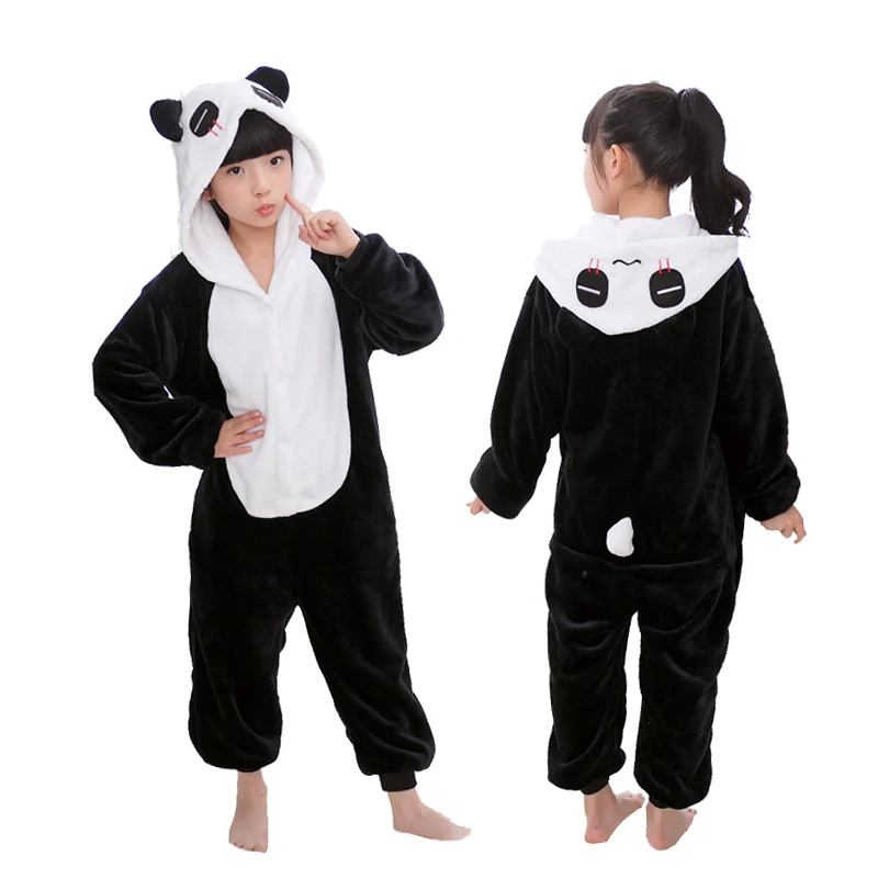 

New Winter Unicorn Pajamas for Children Kigurumi Animal Pyjamas Kids Panda Stitch Onesie Boy Girls Sleepwear Unicornio Jumpsuit