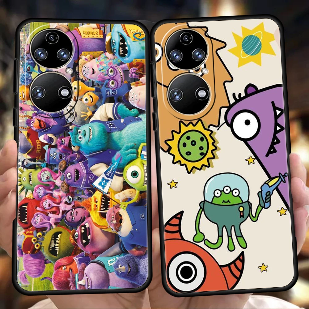 

Cute Monsters Phone Case for Huawei P20 P30 P50 Pro P20 P30 P40 Lite Y6 Y7 Y9 Y7A Y6P Y9S 2019 P Smart Z 2021 Soft Cover Fundas