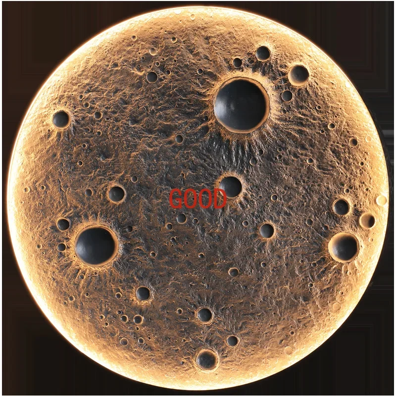 3D рельефная лунная лампа настенный светильник интернет-ресторан для кемпинга