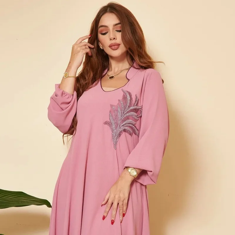 Ramadan Muslim Fashion Maxi African Dresses for Women Turkey Abaya Dubai Jalabiya Hijab Dress Islamic Clothing Robe Musulmans