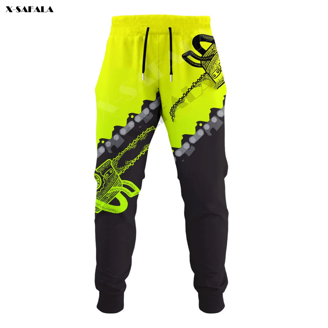 

Green Logger Chainsaw Carpenter 3D Full Print Men Trousers Waist Breathable Sweatpants Casual Long Pants Joggers